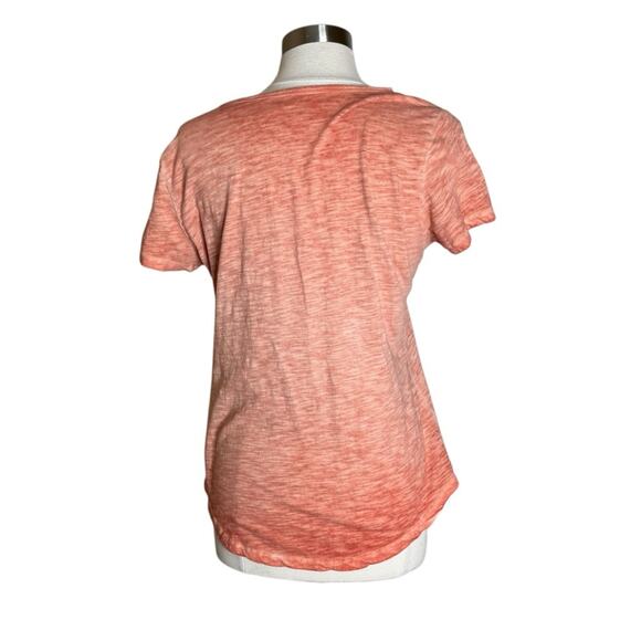 Harley Davidson Hometown Scoop Neck Tee T-Shirt Washed Orange Womens Medium - Picture 2 of 9